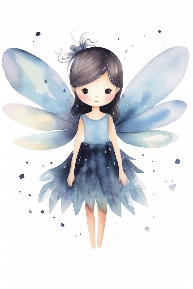 Blue fairy nature child cute.