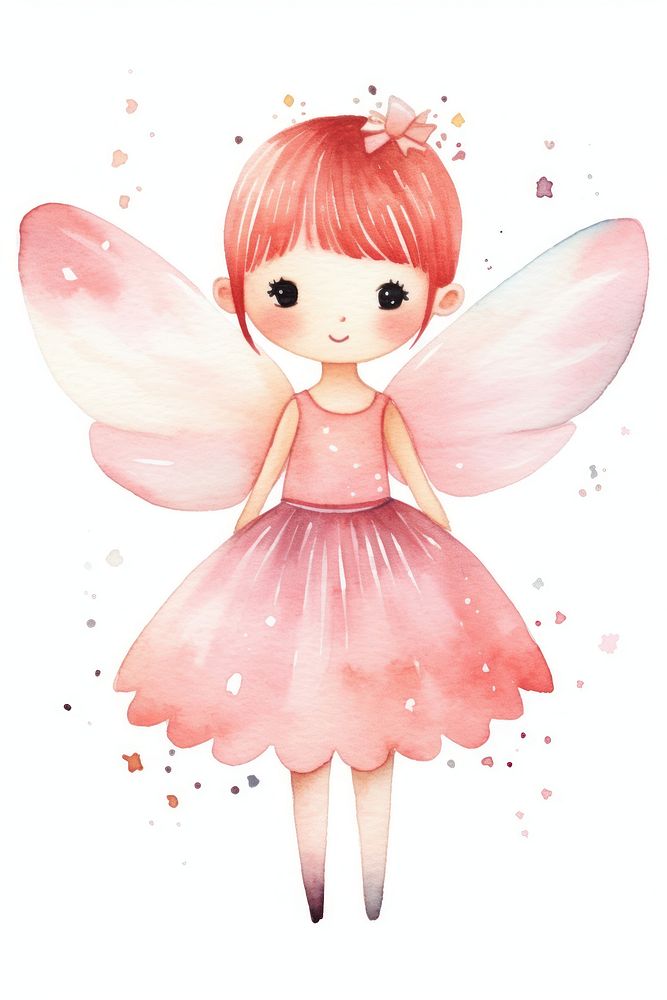 Pink fairy cute doll toy.