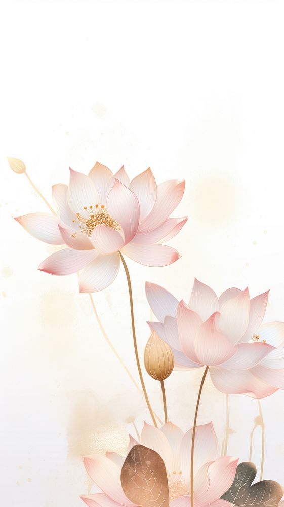 Lotus wallpaper blossom flower petal.
