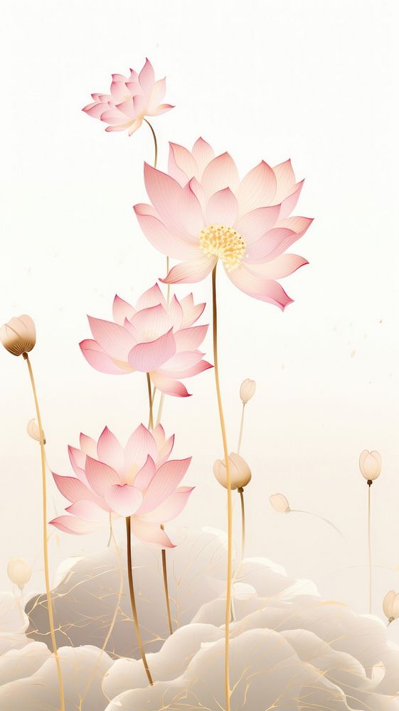 Lotus wallpaper flower petal plant.