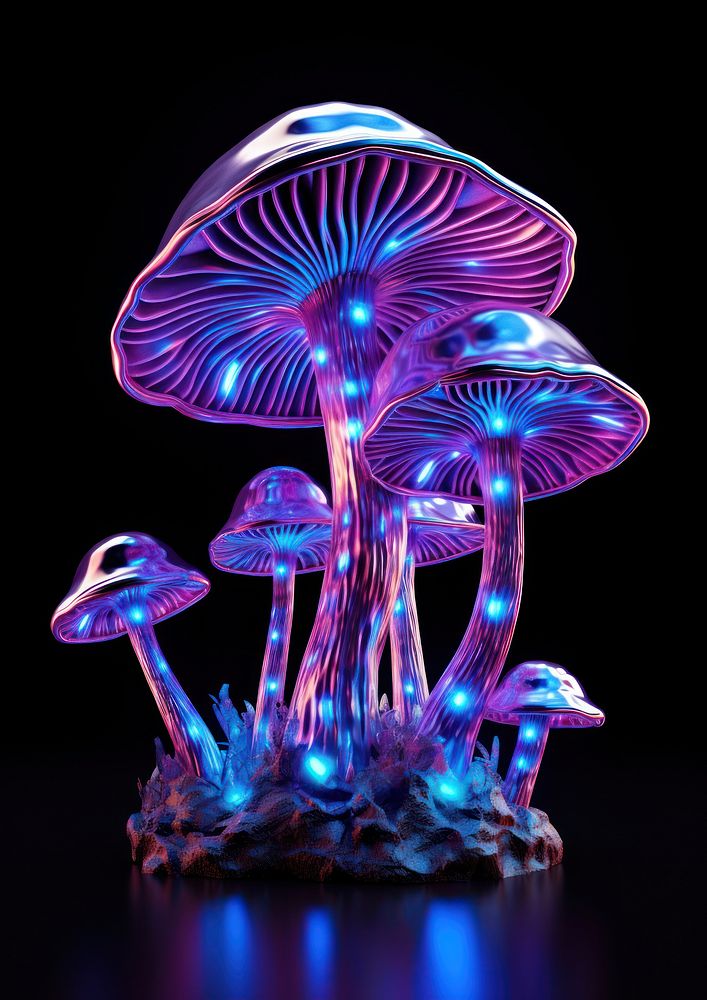 Mushroom mushroom fungus purple. | Premium Photo Illustration - rawpixel