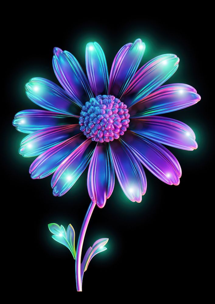 Daisy pattern flower purple.