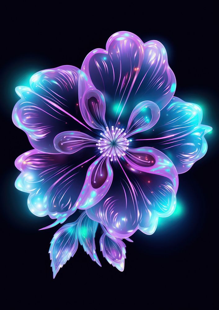 Lavender flower pattern purple light.