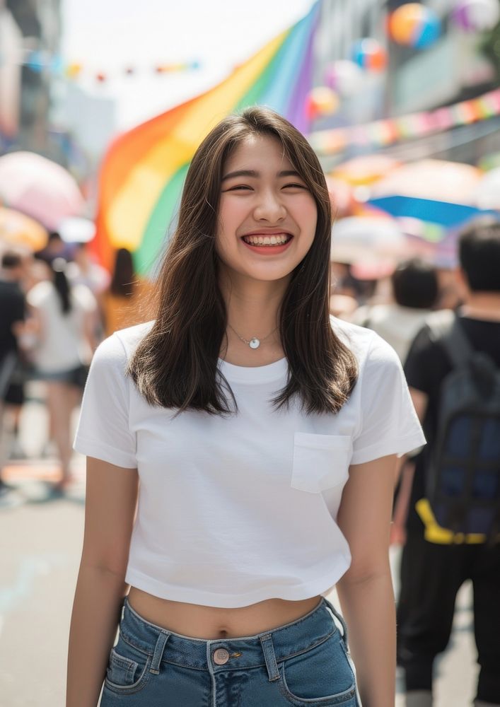 Taiwan teen women standing smiling portrait photography blouse.