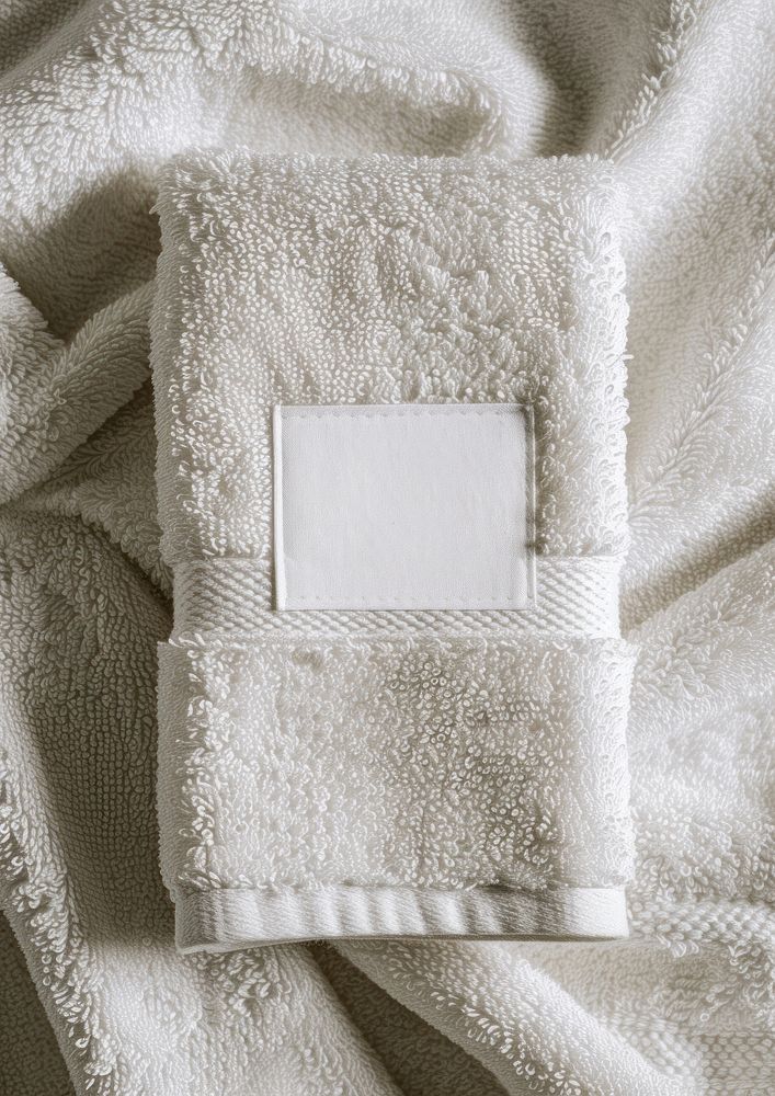 Towel white textile bandage.