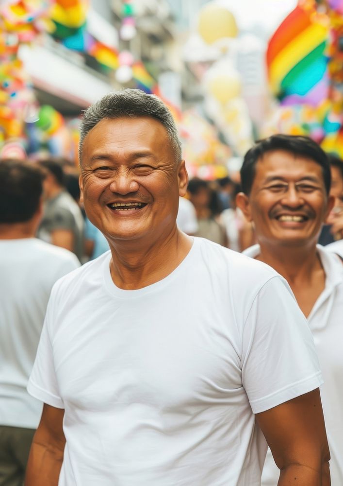 South east asian middle age men standing smiling portrait photography adult.