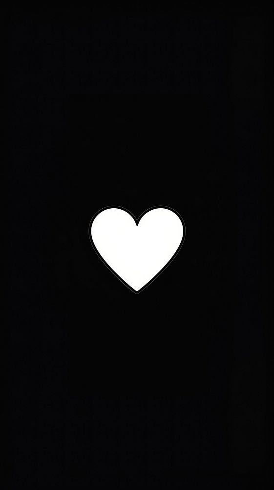 Heart symbol shape white.