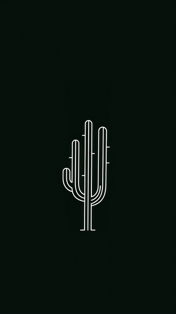 Cactus logo line darkness.