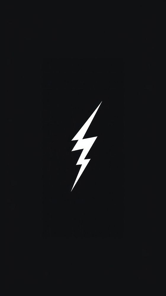 Lightning logo night black.