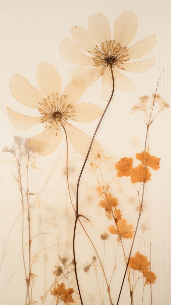 Real pressed bouquet flower pattern plant wall.