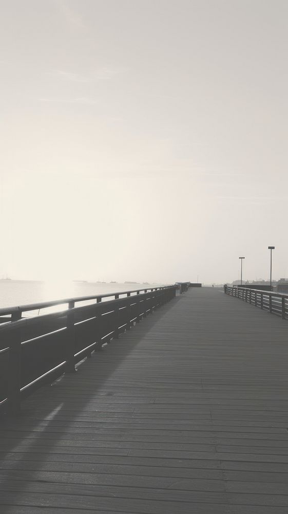 The pier boardwalk outdoors bridge.