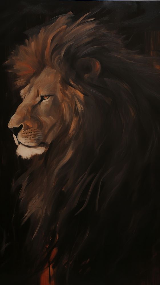 Lion mammal animal representation.