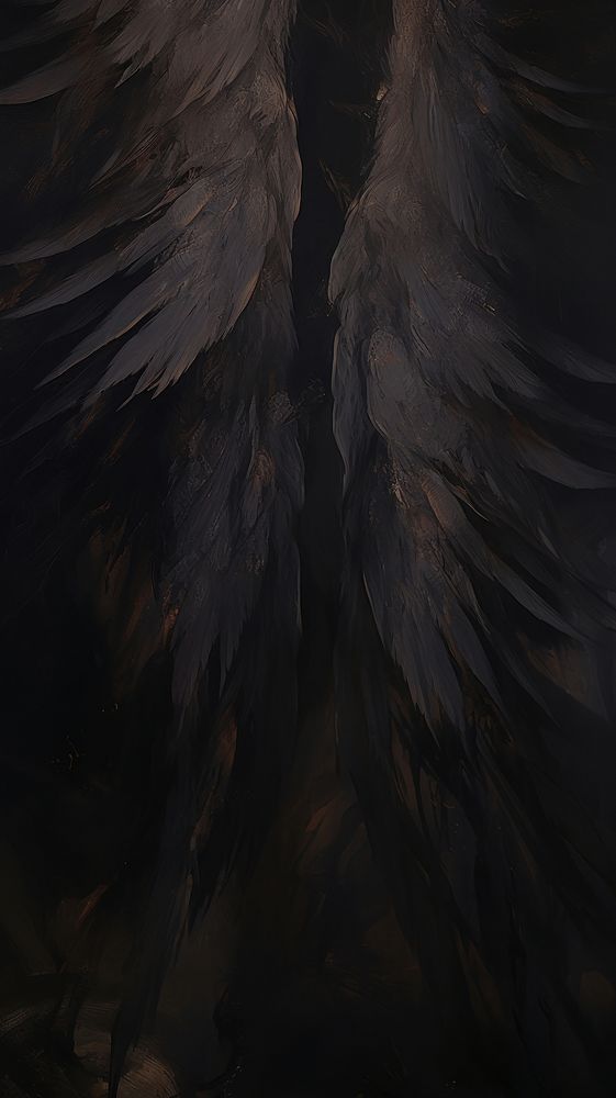 Acrylic paint of wings backgrounds creativity darkness.