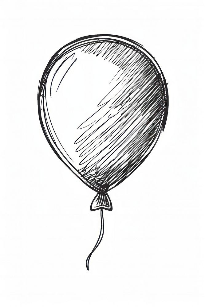 Balloon balloon drawing sketch.