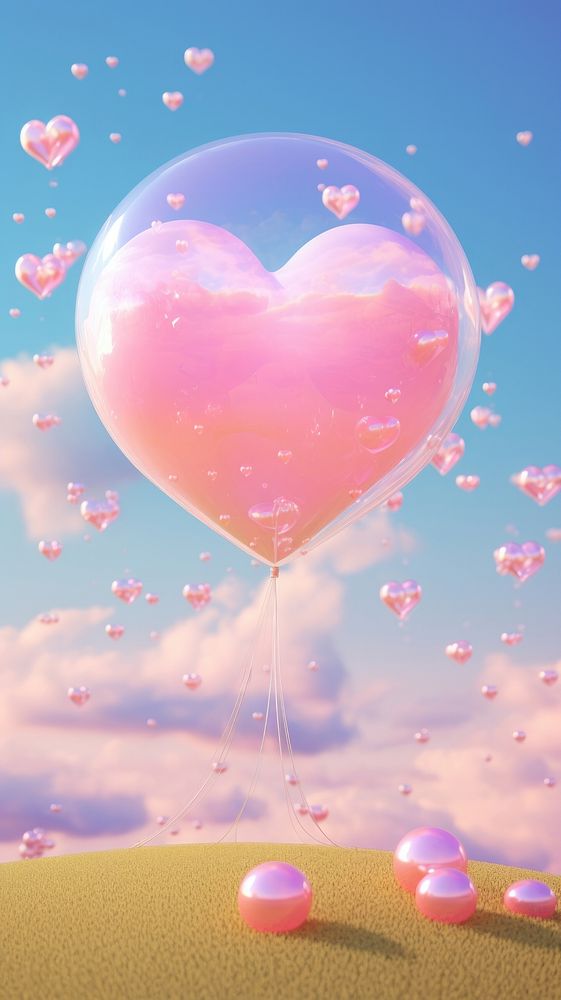 Heart outdoors balloon transparent.