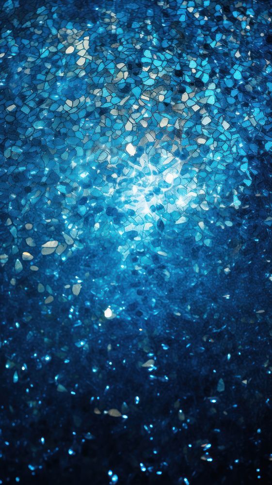 Glitter blue transparent illuminated.