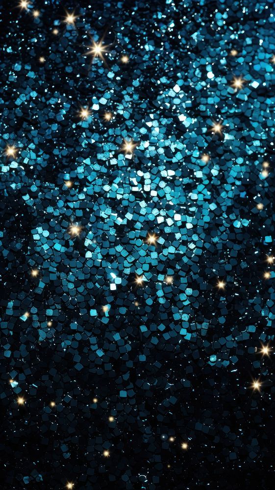 Glitter blue constellation illuminated.