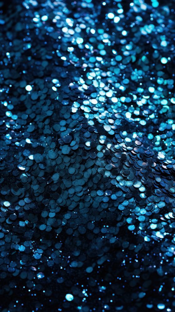 Glitter black blue illuminated.