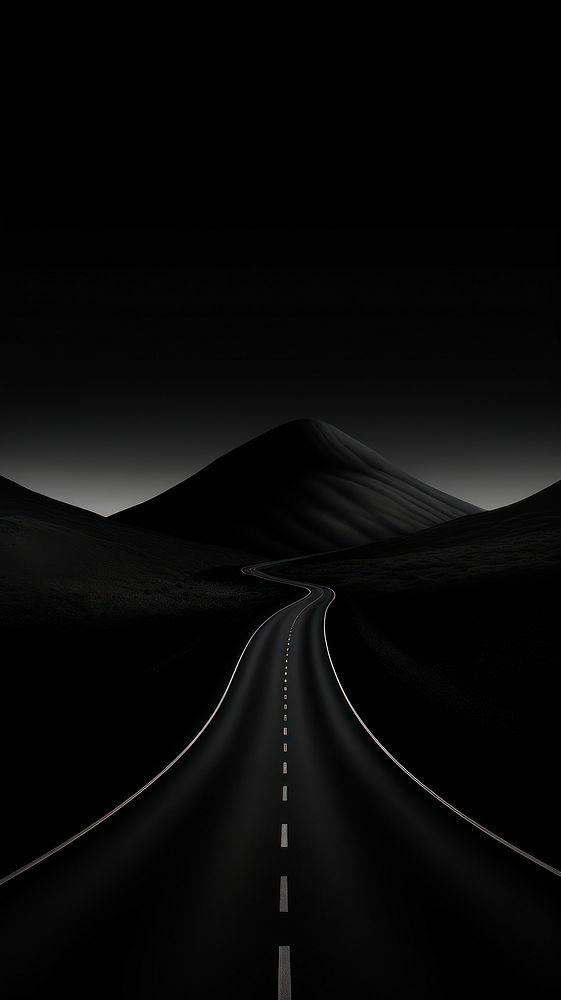 Black wallpaper road horizon asphalt. | Premium Photo - rawpixel