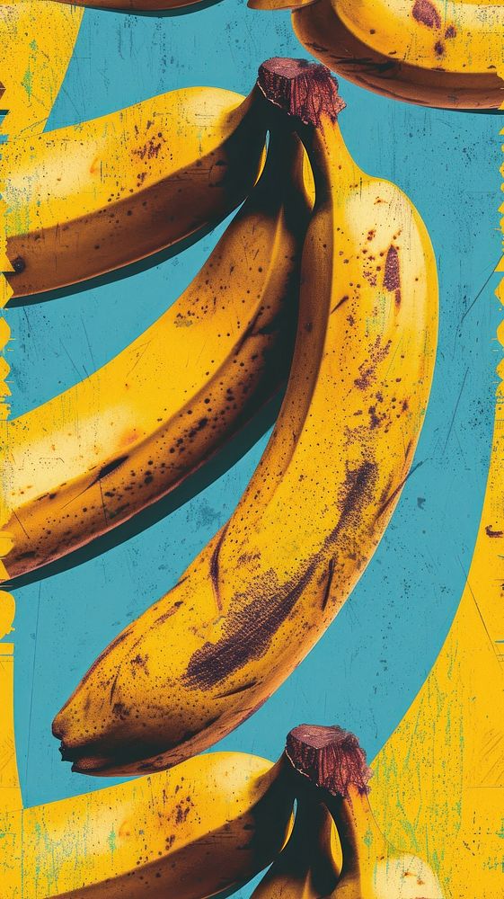 Realistic vintage drawing of banana backgrounds yellow fruit.