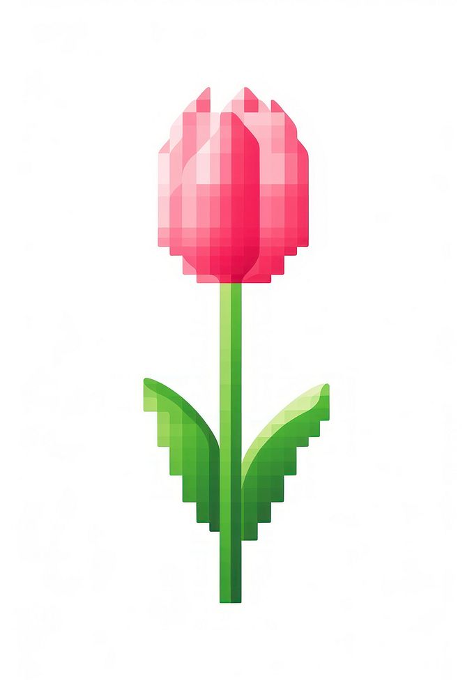 Tulip pixel blossom flower petal. | Premium Photo Illustration - rawpixel