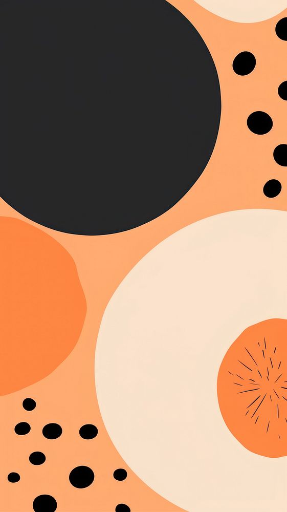 Memphis orange border backgrounds abstract pattern.
