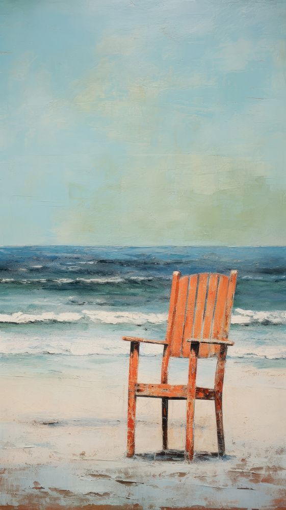 Chair on the beach furniture armchair outdoors.