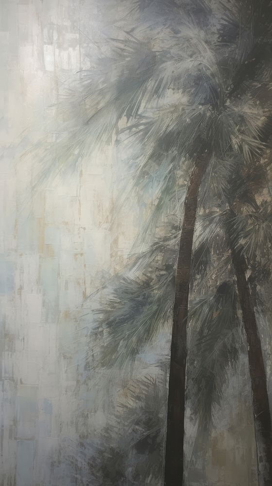 Coconut tree painting outdoors nature.