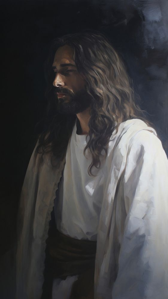 Jesus painting portrait adult.