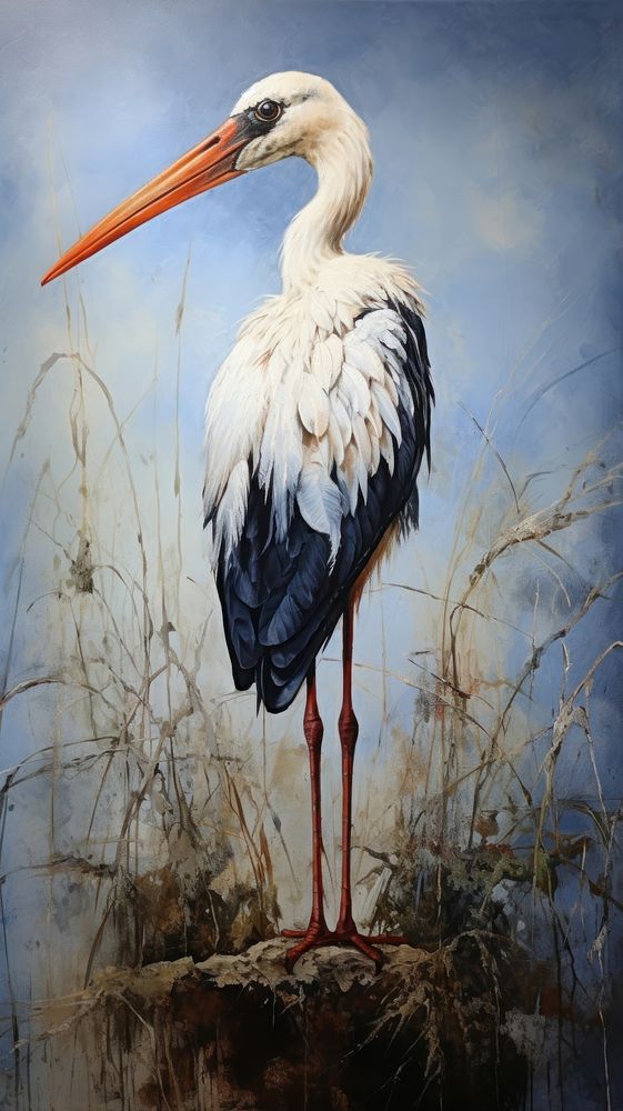Stork stork animal bird.