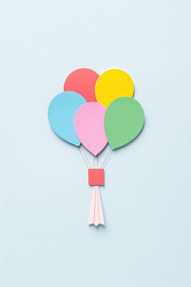 Balloon pastel minimal celebration anniversary decoration.