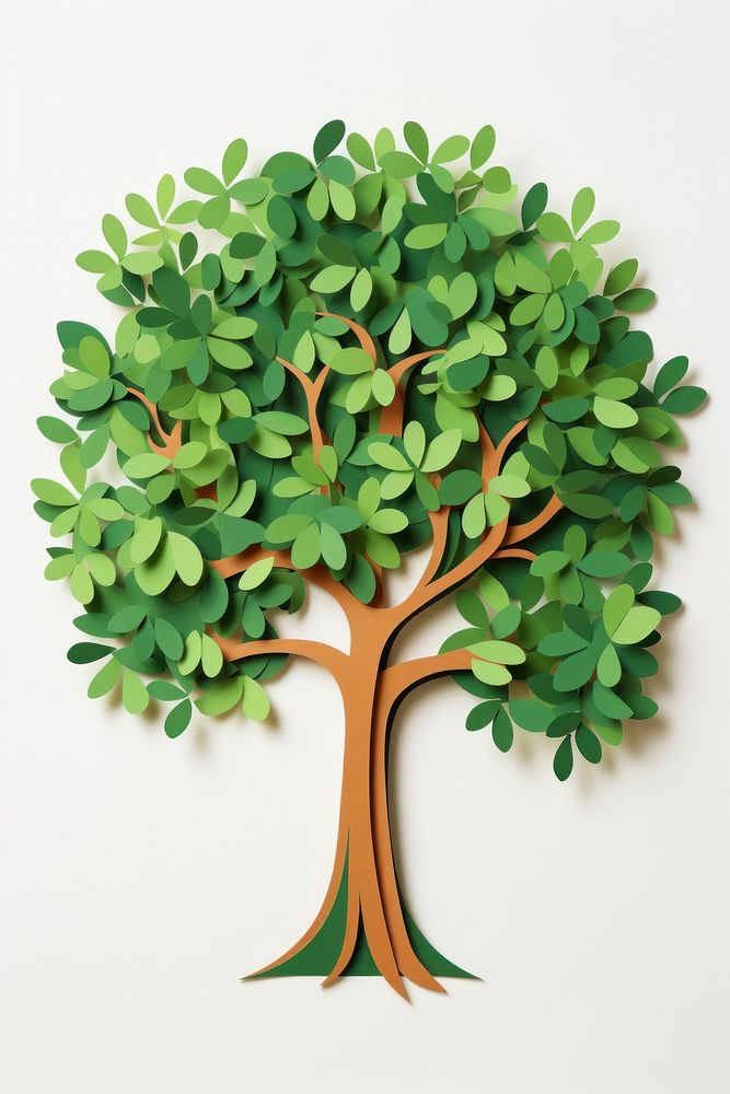 Tree green painting plant leaf.