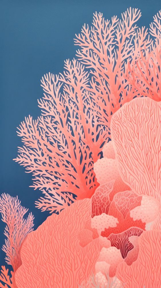 Pink coral reef backgrounds outdoors nature.