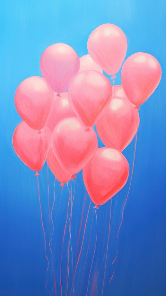 Pink balloons red anniversary jellyfish.