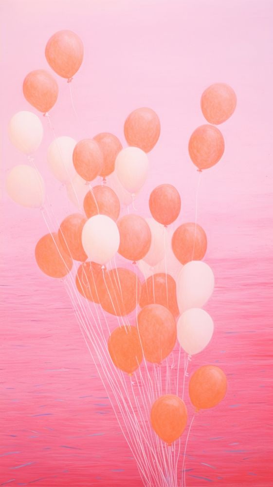 Pink balloons backgrounds red celebration.