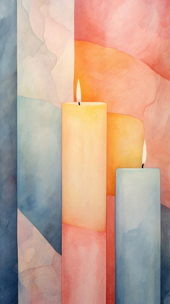 Candles abstract spirituality backgrounds.