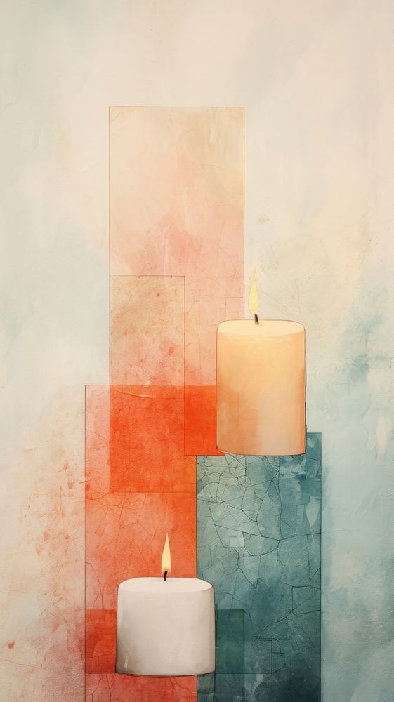 Candles architecture creativity painting.