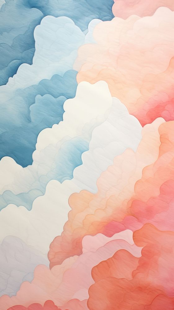 Clouds abstract painting nature.