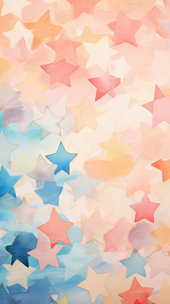 Cute stars abstract pattern shape.
