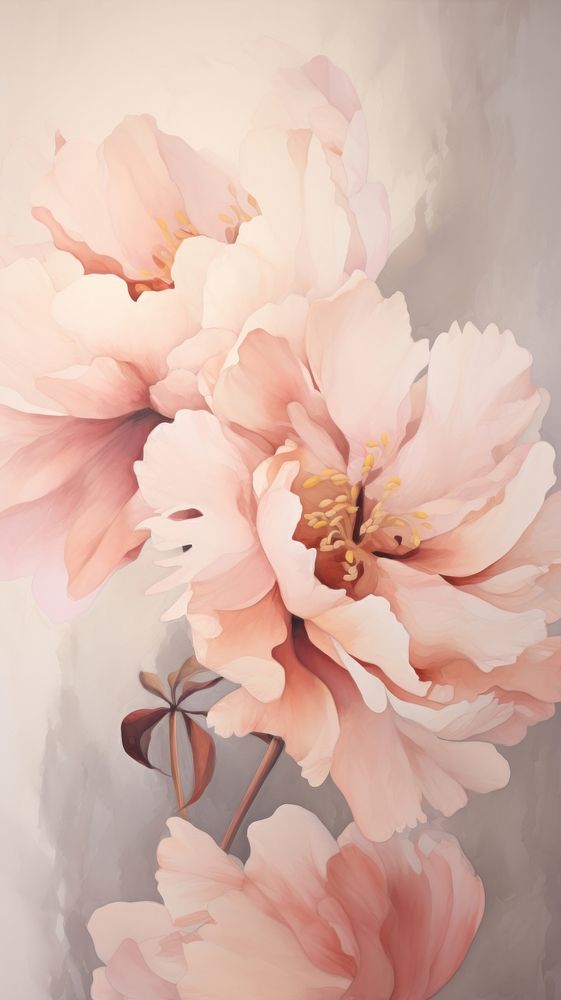 Peonies flower petal plant. | Free Photo Illustration - rawpixel