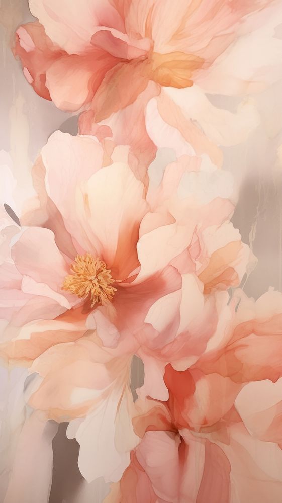 Peonies abstract blossom flower.