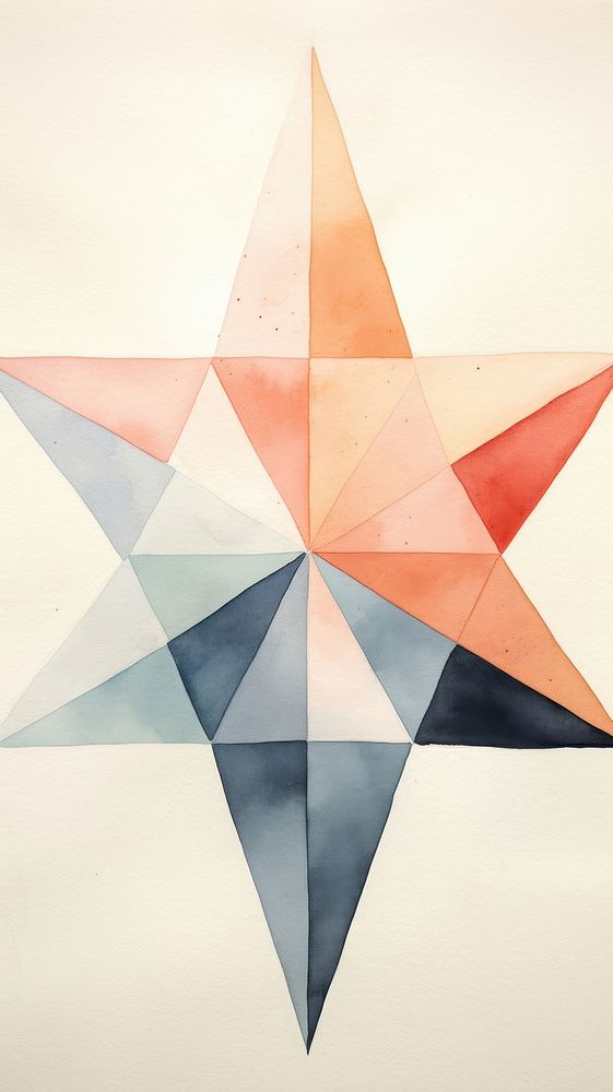 Star abstract shape art.