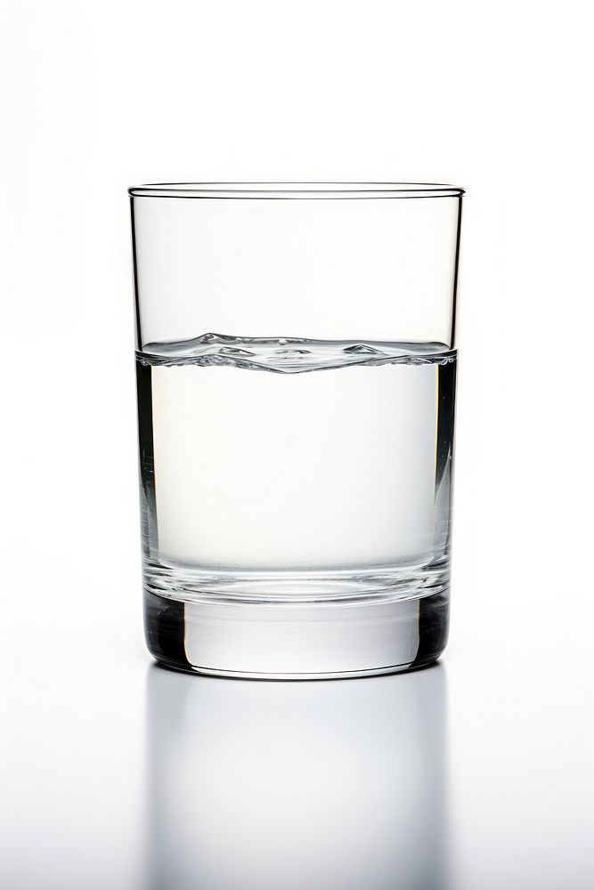 Glass of water glass drink white.