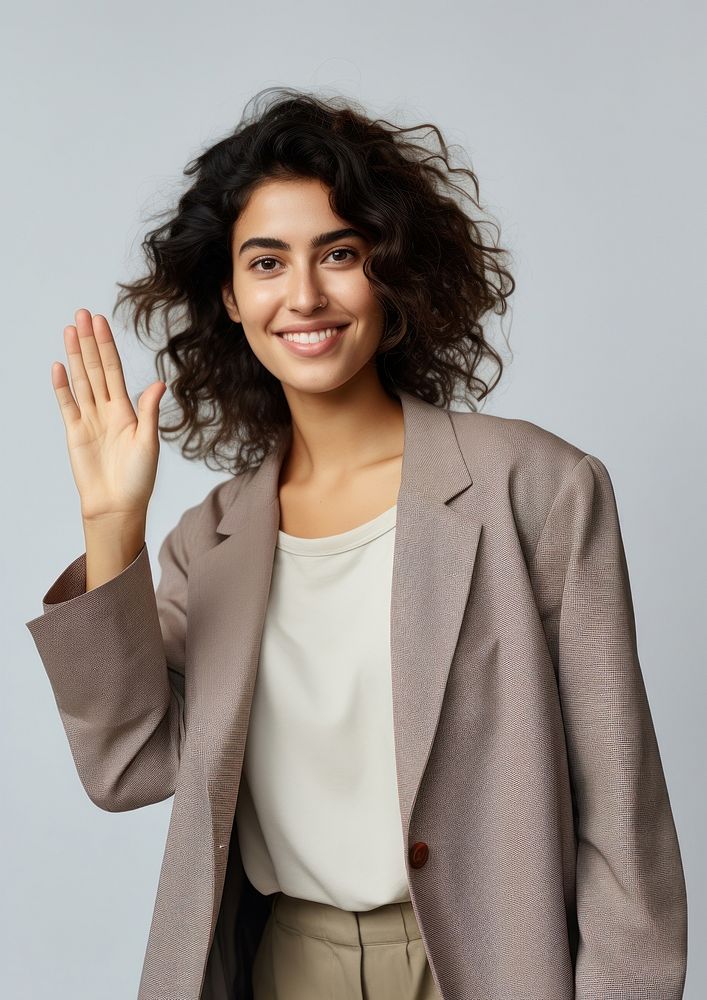 Person waving portrait person adult. | Premium Photo - rawpixel