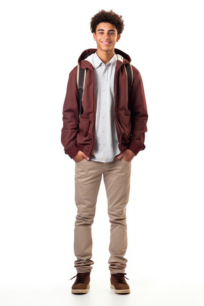 A student sweatshirt standing jacket.