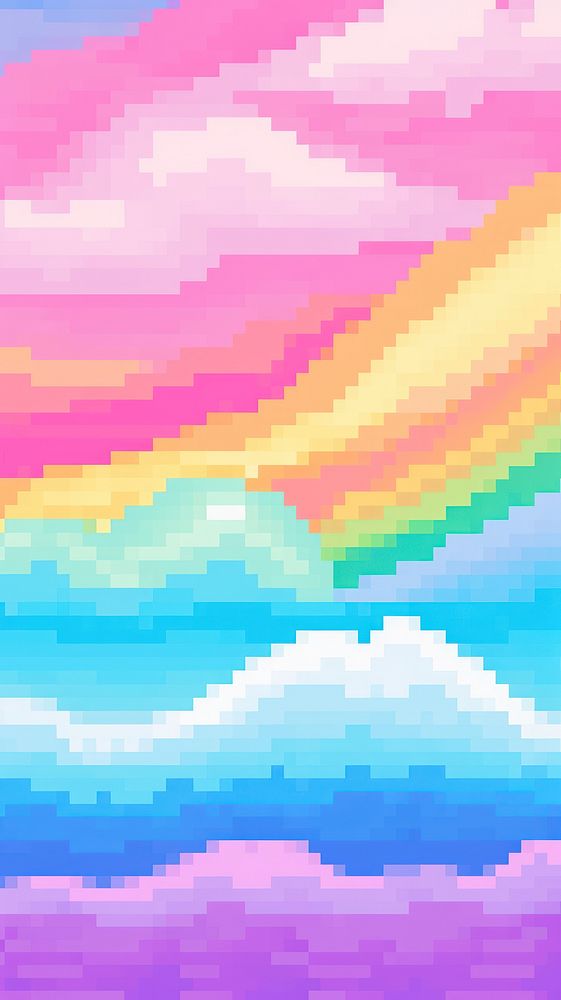 Wave backgrounds outdoors rainbow.
