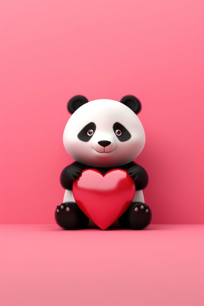 Panda mammal bear toy.