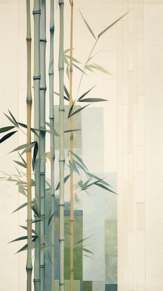 Bamboo forest plant architecture macrocystis.