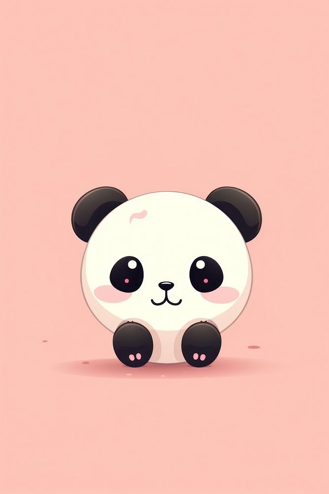 Panda cartoon toy anthropomorphic.
