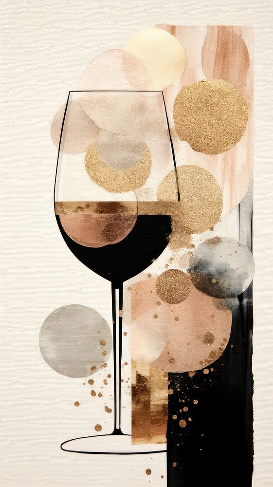 Champagnes cheers painting glass drink.